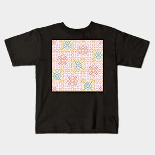 Art Tile Rainbow Meeple Kids T-Shirt